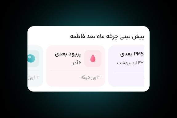پیش‌بینی دقیق چرخه قاعدگی و پریود پارتنرت