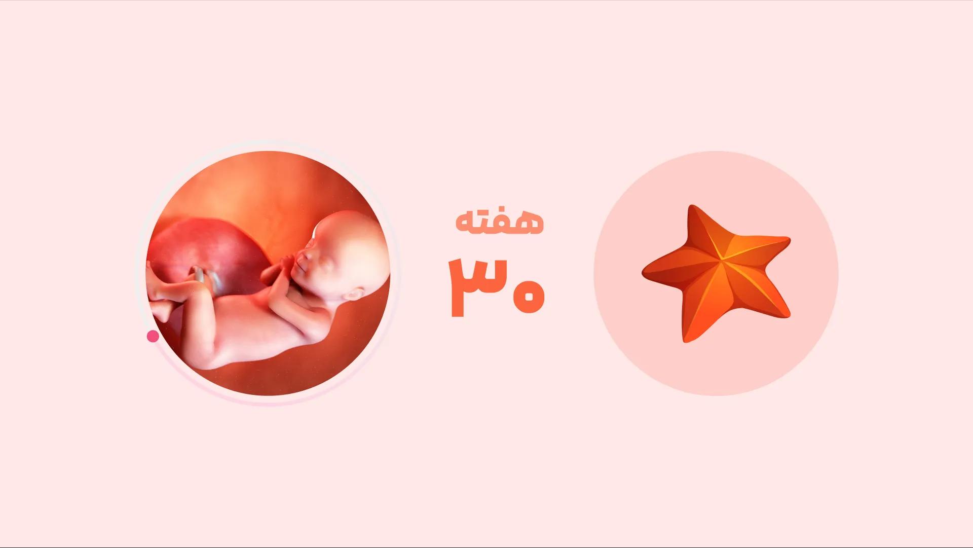 هفته سی‌ام بارداری: وضعیت جنین، تغییرات و علائم هشداردهنده